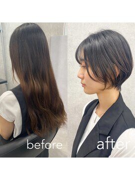 ヘアサロン ドットプラス 町田店(dot. plus) 【中西里美】バッサリカット/スタイルチェンジ/ショート/町田