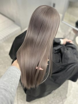 ペレ アネックス 大阪梅田茶屋町店(PELE ANNEX) ホワイトグレージュ/デジタルパーマ/フェザーパーマ/梅田