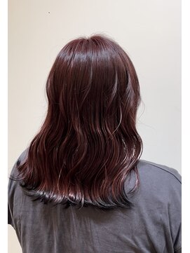 ジゼラ(GISELA) レッド 裾カラー ブラック デザインカラー