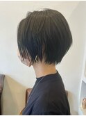 前下がりショート/コンパクトショート/ダークネイビー/日吉