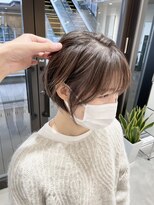 ステアケース 武蔵小杉店(stair:case)&nbsp;白髪ぼかしハイライト　骨格矯正丸みショート　似合わせカット