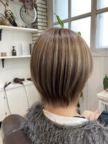 クッキー ヘアーアンドメイク(COOKIE Hair&Make)&nbsp;【COOKIE】極細ハイライト×ベージュ