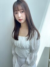 【藤田‘Sスタイル】透明感カラー×ふんわりストレート　Instagram：＠alts_ｆujihair