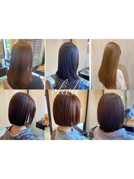 従来の縮毛矯正とは違う！髪の負担を最小限に抑えた酸性ストレートをご提供◇自然な艶と質感が人気のヒミツ