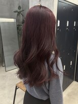 テトヘアー(teto hair)&nbsp;ロング ワンホン 暖色ピンク ブリーチなし