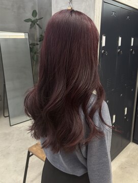 テトヘアー(teto hair) ロング ワンホン 暖色ピンク ブリーチなし