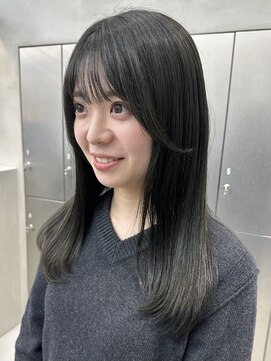 地毛風赤み消し透明感カラー/髪質改善