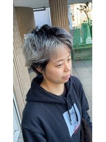 ベイス アワジ(BASE)&nbsp;ハイトーンスパイキーショートブロックカラー