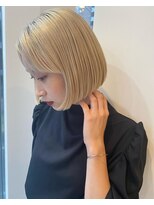 コール ネックス ザ サロン 表参道(COALL nex the salon)&nbsp;【福島＃5】ブロンドハイトーンボブ 表参道 韓国