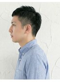 ☆スーツ短髪ツーブロック束感モテる黒髪シークレットパーマ☆