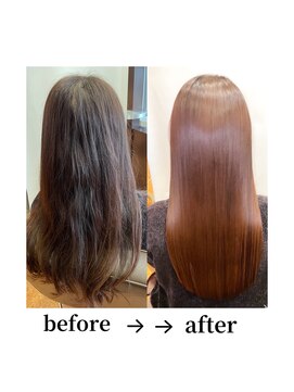 カーサインフィニテイ Hair Design caRsa INFINITY ストレートロング/美髪/髪質改善/縮毛矯正/岡山美容室