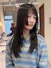 小顔コース★カット＋前髪,顔周りストレート＋コアミーTR ￥16,500