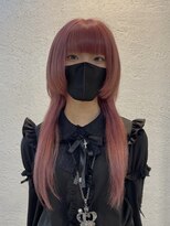 コード 四条河原町駅店(CHORD)&nbsp;ロングウルフ/ウルフカット/ピンクカラー/ハイトーン/京都河原町