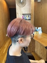 テト ヘアデザイン(tett hair design)&nbsp;大人ピンク×刈り上げマッシュショート