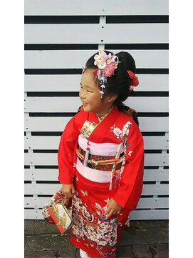 ハナココ 水戸店(hana Coco) 七五三 ヘアセット 日本髪 崩れない 7歳 茨城 水戸 大工町