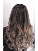 刈り上げセンターパートクラゲヘアーオリーブグレー30