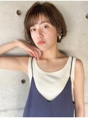 ショートボブクリームパーマ