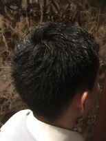プレミアムバーバー 目黒店(PREMIUM BARBER produce by HIRO GINZA)&nbsp;前上げ刈り上げショートスタイル