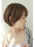 【池田 美容室】大人かわいい♪シンプルショート*