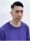 サイドパートかきあげフェードワイルドアップバンクネオショート
