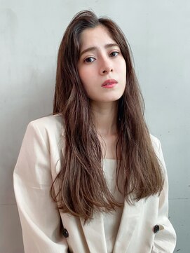 アイティーバイアルバム 松戸店(IT by ALBUM) ラフロング_グレージュカラーボブウルフココアベージュ_8668