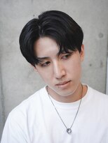 アルファ 新宿(alpha)&nbsp;サーフカール/ 刈り上げセンターパート/ブルーブラック[新宿駅]