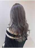 ラベンダーグレージュロング