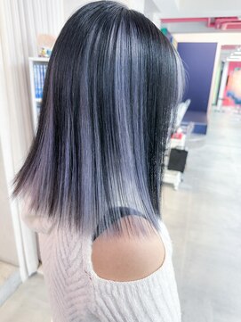 ボックスミコ(Box mico.) ラベンダーカラー×ブラック≪インナーカラー≫