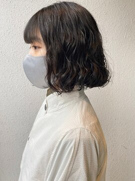 ココロカラ(Cocorokara) ボブパーマ 大人ガーリー 小顔カット