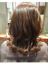 エン バイ ヘアーリーフ 西田辺店(EN by Hair Leafy)&nbsp;くびれミディアム/くびれヘア/レイヤーカット/外ハネミディ