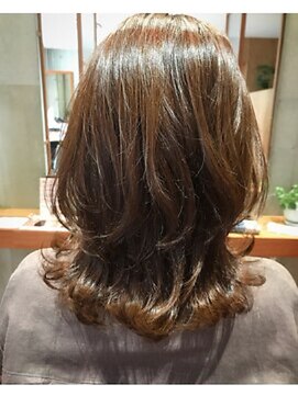 エン バイ ヘアーリーフ 西田辺店(EN by Hair Leafy) くびれミディアム/くびれヘア/レイヤーカット/外ハネミディ