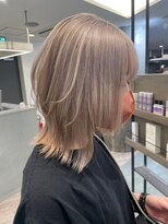 ミルクティーベージュダブルカラーインナーカラーケアブリーチ