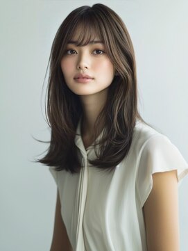 アルトリスト(Altruist Aging×HAIR&SPA) ★ダークアッシュ大人ガーリーボブ着物ミディアムレイヤーカット