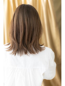 モッズヘア 上尾西口店(mod's hair) くすみベージュ外ハネ小顔ミディアムロングウルフY上尾30代40代