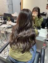 ブレンド 渋谷(BLend)&nbsp;マチルダボブ前髪ハイライトグレージュ