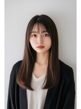 クロス(CROSS) 落ち着いたブラウン　ナチュラルなロングスタイル