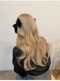 Ayane ブリーチカラー　ミルクティーカラー　グレージュ
