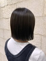 ハピネス 河原町店(Happiness)&nbsp;伸ばしかけボブ　ハイライトカラー　京都美容室　進詩織