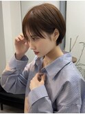 イメチェン小顔似合わせ30代40代50代グレージュショートボブ
