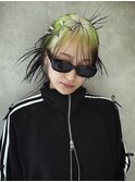 レイヤーカット//イメチェン/ホワイトブロンド/外ハネボブ/美髪