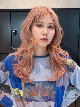 アルバム 銀座(ALBUM GINZA) おくれ毛ミルクティー顔周りレイヤーロング_F20838