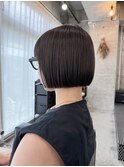 ぱつっとミニボブ