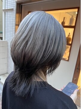アコバイネオリーブ(aco by Neolive) ウルフカット×裾カラー