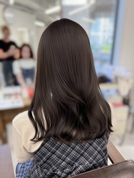 ハピネス 梅田茶屋町店(HAPPINESS) レイヤーカット/ブリーチなし/韓国風巻き/透明感/ブラウン/艶髪