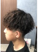マッシュ×ツイストパーマ