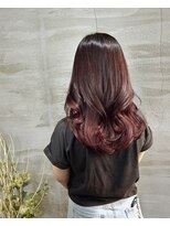 ヘアアンドビューティー クローバー(Hair&Beauty Clover)&nbsp;ブリーチなしで作れるボルドーカラー