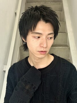 クロト(Clotho) スパイキーショート/ツイストスパイラル波巻きメンズウルフ