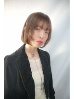 キジ(KIJI)&nbsp;レイヤーボブ/ボブレイヤー/ボブ/グレージュ/透明感カラー