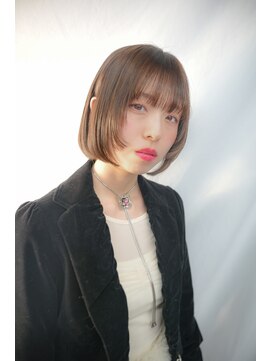 キジ(KIJI) レイヤーボブ/ボブレイヤー/ボブ/グレージュ/透明感カラー