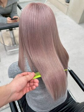 ピンクベージュ/ピンクカラー/ミルクティーピンク/ブリーチ